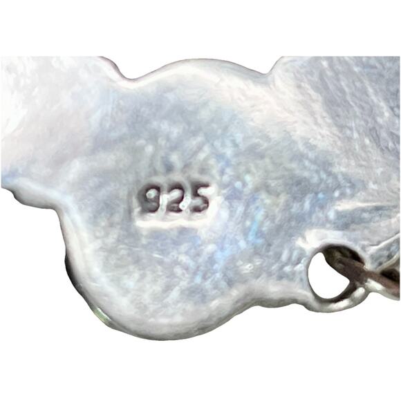 Native American Navajo Handmade Sterling Silver Turquoise Naja Necklace 21” NEW - Picture 12 of 16